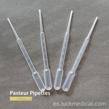 Pipetas Pasteur graduadas de 3 ml